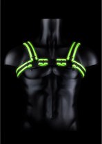 Shots - Ouch! Gesp Harnas - S/M neon green/black S/M