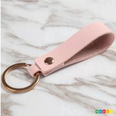Jumada's - Porte-clés en cuir rose - Porte-clés Pink - Cuir PU - Cadeau - Porte-clés tendance - Look cuir - Porte-clés cool pour femmes, filles et jeunes filles - S'agence bien avec, par exemple, une clé Fiat 500