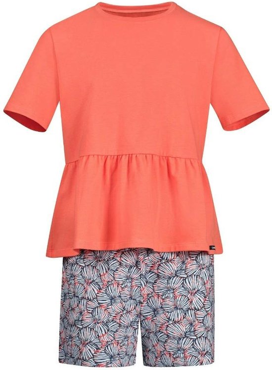 Skiny Pyjama korte broek - S551 Orange - maat 152 (152) - Meisjes Kinderen - Katoen/elastaan- 030082-S551-152