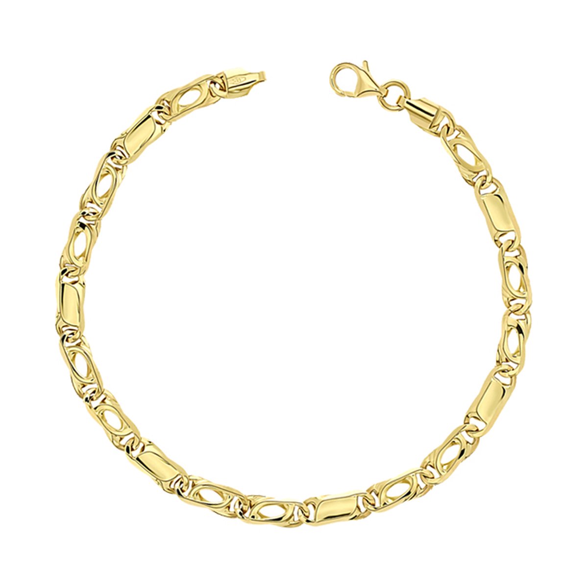 Juwelier Zwartevalk 14 karaat gouden armband - ZV 127/20cm