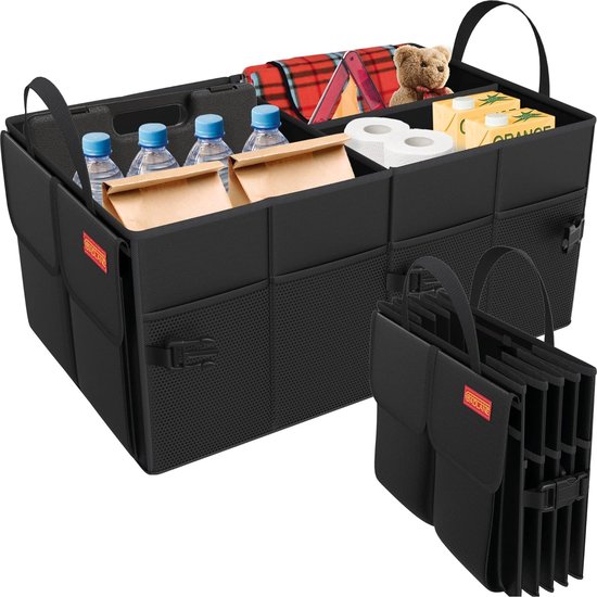 Organisateurs de voiture, sac organisateur de coffre de voiture avec beaucoup de poches, organisateur multifonctionnel de siège arrière