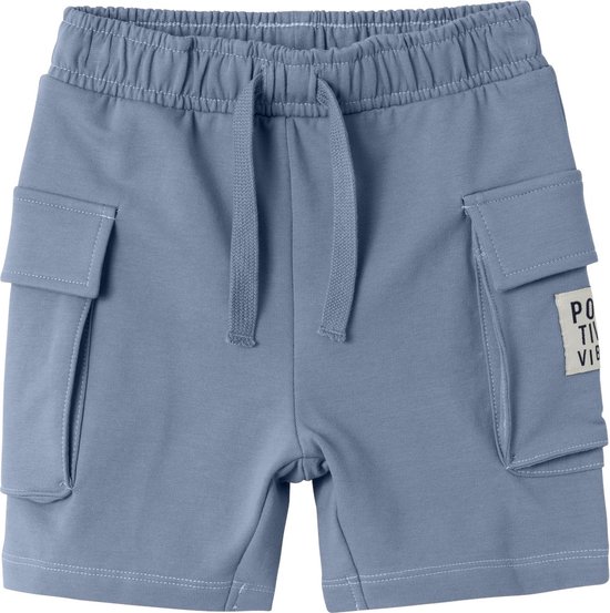 Name it Short sweat licht blauw - NMMDYLAN - Maat 98