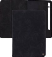 Bookcase hoesje - Tabletcase met pasjeshouder - Zwart - Geschikt voor: Samsung Galaxy Tab S8 Plus / Tab S7 FE 2021 / Tab S7 Plus - 12.4 Inch