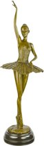 Ballerina - Bronzen Beeld - Ballet Dans - Kunst - Brons Beeldje - Ballerina Beeld - Kunstwerk - Bronzen Beelden Decoratie - Sculptuur - 22x20x67