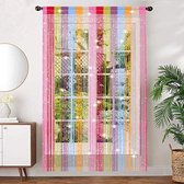 Rideau de porte rideau anti-mouches - Rideau de porte - 90x200 cm - Multicolore
