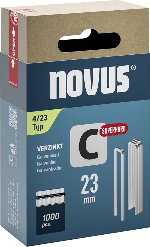 Novus nietjes voor niettangen met een beenlengte van 4 mm