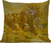 Buitenkussen Weerbestendig - Kweeperen, citroenen, peren en druiven - Vincent van Gogh - 50x50 cm