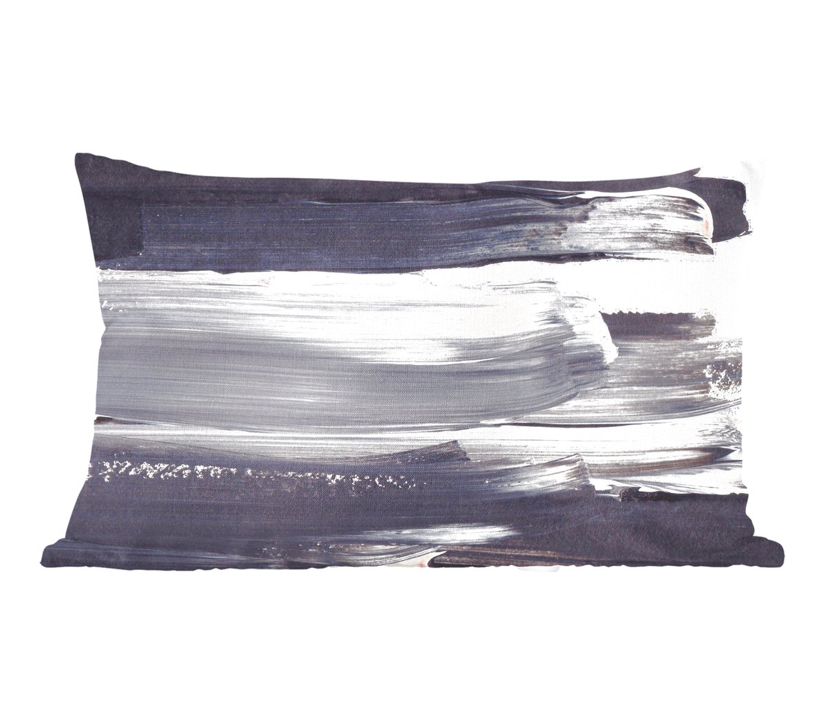 Sierkussens - Kussentjes Woonkamer - 60x40 cm - Verf - Zwart - Design