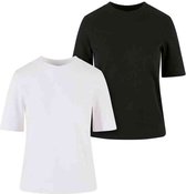 Urban Classics - Classy 2-Pack Dames T-shirt - XL - Wit/Zwart