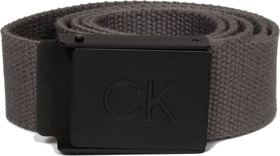 Calvin Klein Belt Charcoal - Ceinture de golf pour homme - Grijs - Taille unique
