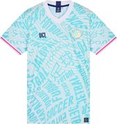 UEFA Champions League Global Native Voetbalshirt - Maat M - Sportshirt Volwassenen - Blauw/Wit