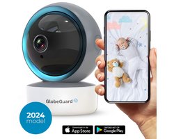 GlobeGuard® Babyfoon camera – Beveiligings camera - Baby Monitor – Motion detectie - Full HD – 5MP Versie – Inclusief GRATIS app – Inclusief GRATIS Cloudopslag - Geschikt voor huisdieren - Voor Android & Apple