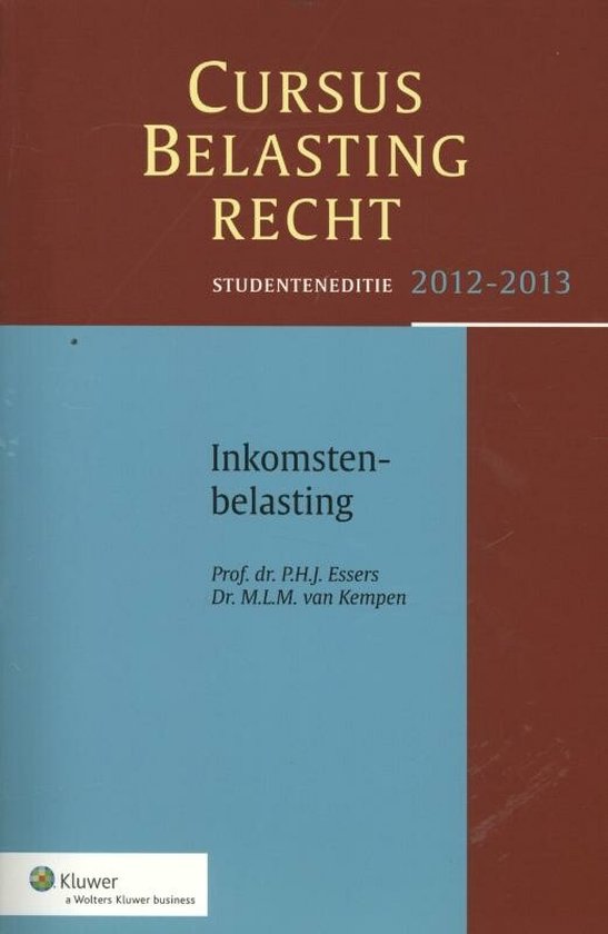 Inkomstenbelasting 2012/2013 Studenteneditie - cover