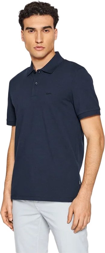 Boss Pallas Polo's & T-shirts Heren - Polo shirt - Donkerblauw - Maat S