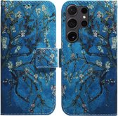 BookCover Hoes Etui geschikt voor Samsung Galaxy S24 ULTRA - Amandelbloesem - Van Gogh