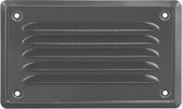Ventilatierooster Grafiet - Rechthoekig Luchtrooster - Ventilatie Rooster - Schoepenrooster - 16,5 x 10 cm Buitenzijde - incl. Gaas