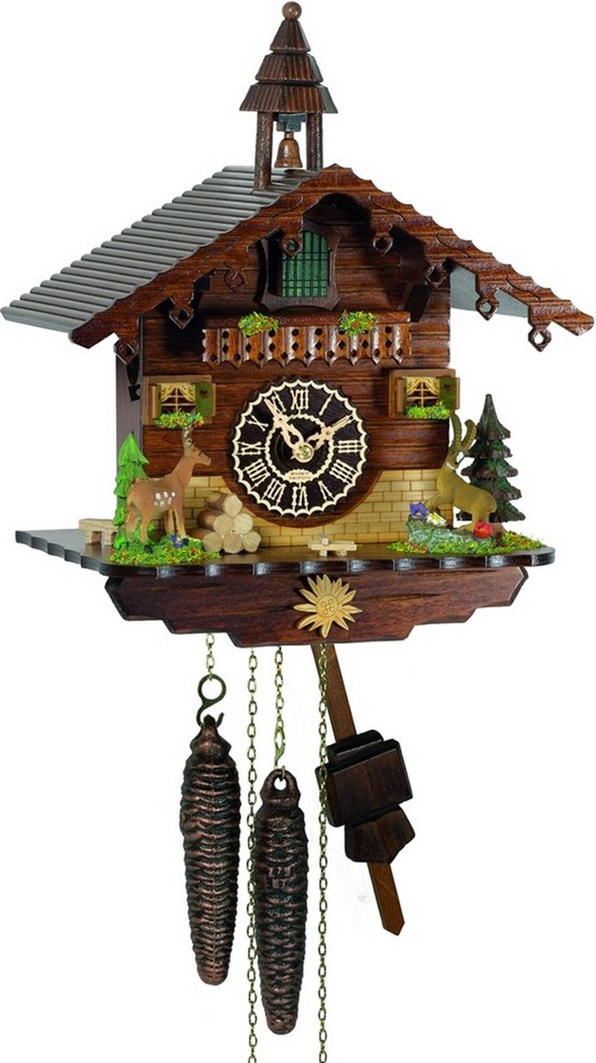 Trenkle - 1504 - Chalet-Koekoeksklok - 1-daags ketting uurwerk - Kuckuck Classic