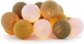 Cotton Ball Lights - Indoor lichtslinger - Olive - 20 lampjes