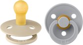 BiBS - Color Pacifier - Sucette Stage 2 - 6+ mois - 2 pièces - Vanille / Nuage