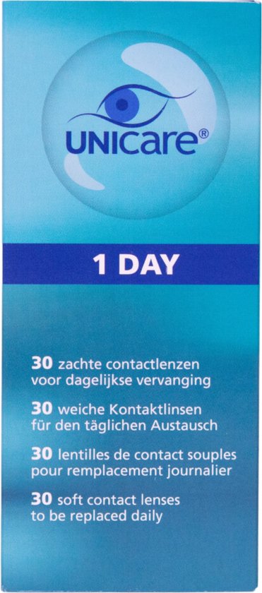 Unicare daglenzen -3,75 - 30 stuks - zachte contactlenzen dag