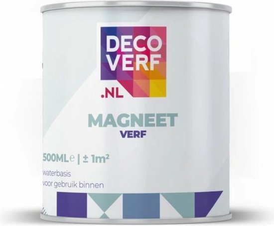 Decoverf magneetverf zwart, 500 ml
