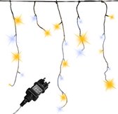 Lichtgordijn - Ijspegelverlichting - Kerstverlichting Gordijn - LED Gordijn - Kerstverlichting - Kerstversiering - Lichtsnoer - Regenlichtketting - Voor Binnen en Buiten - 40 m - Warm koud