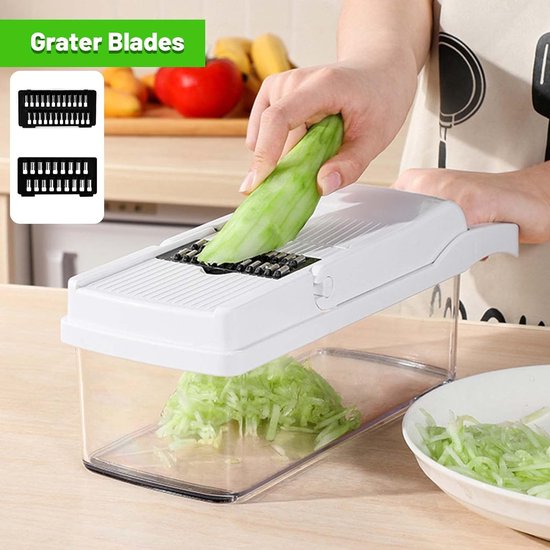 Multifunctionele groentesnijder - Mandoline - Uiensnijder Multifunctionele groentesnijder - Mandoline - Uiensnijder