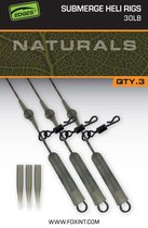 Fox Naturals Submerge Heli Rigs (3 pcs) - Taille : 30lb