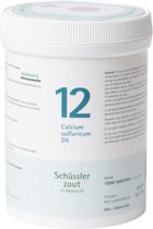 Pfluger Schussler Zout nr 12 Calcium Sulfuricum D6 - 1 x 1000 tabletten