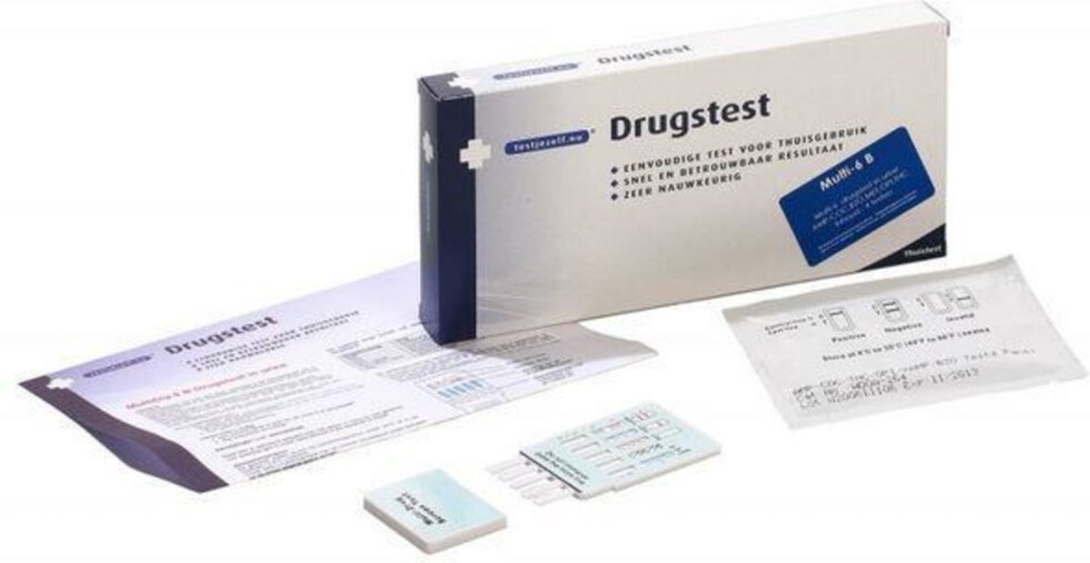 Goedkoopste Testjezelf.nu Drug Multi Urine B6 4 stuks
