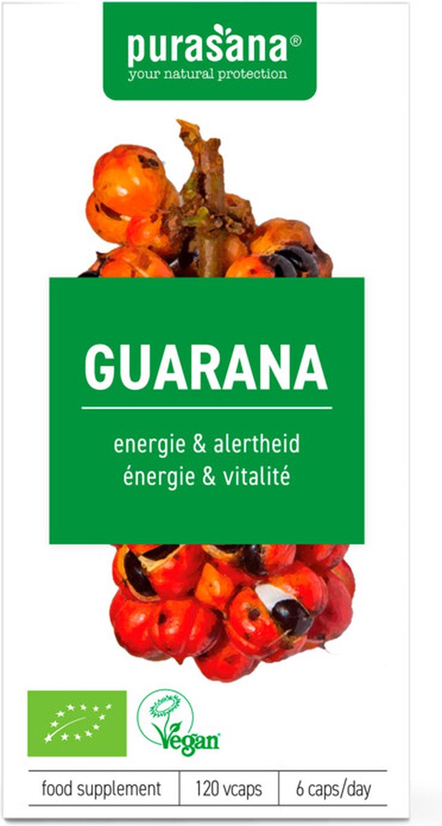 Goedkoopste Purasana - Guarana capsules bio 120 pcs. - 120 handige capsules