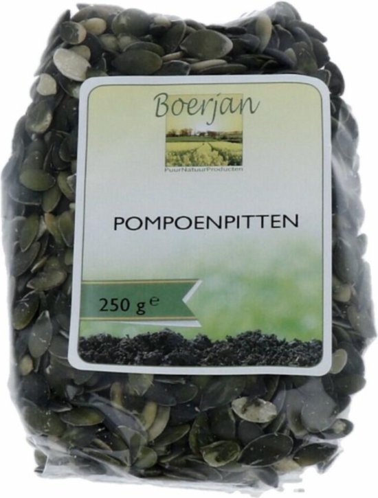 Boerjan Pompoenpitten - voedzaam voor yoghurt, salade, brood en gebak - 250 gr