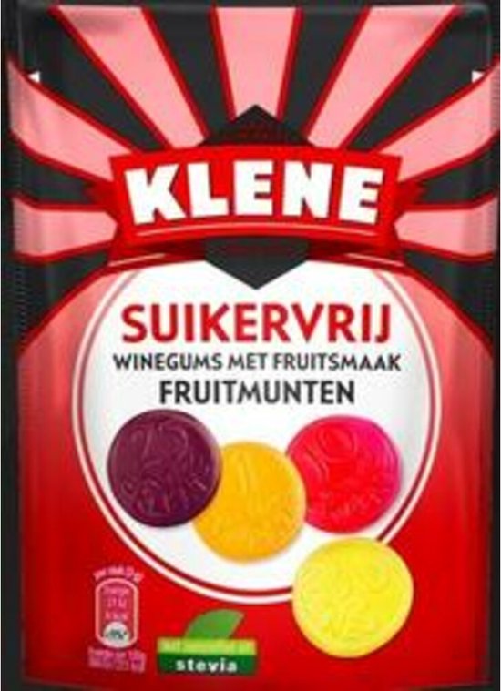 Klene Fruitmunten - suikervrij - 110g x 12 van Klene — afbeelding 3