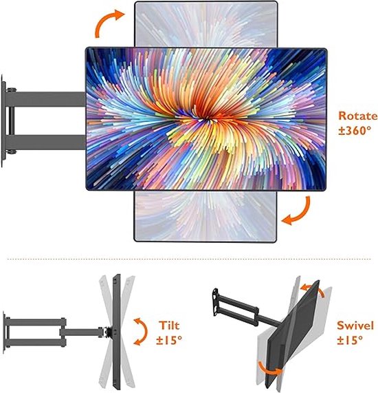 Platte en Gebogen TV's, TV Wall Mount 13''-30''