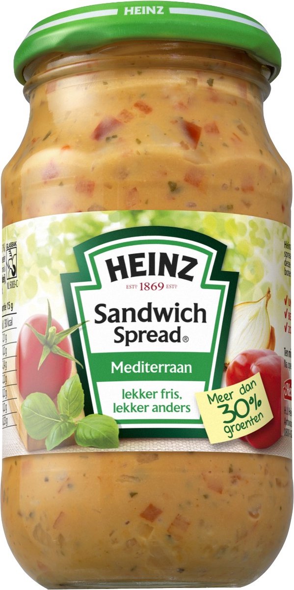 Heinz - Sandwich Spread Mediterraan - 8x 303g