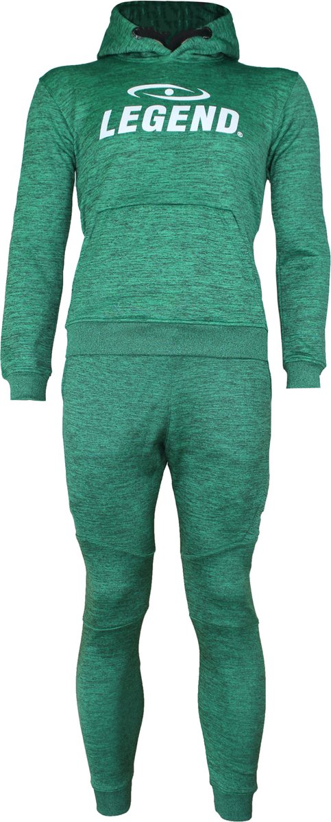 Joggingpak dames/heren met hoodie groen  S