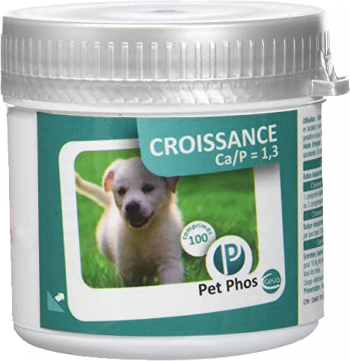 Ceva Pet Phos Groei Ca/P : 1,3 100 Tabletten