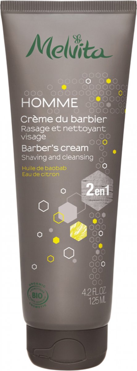 Goedkoopste Melvita Homme Crème du Barbier 2 en 1 125 ml