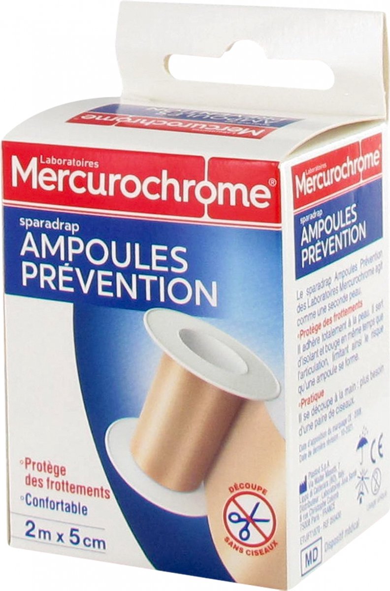 Goedkoopste Mercurochrome Preventiepleisters Blaren 2 m x 5 cm