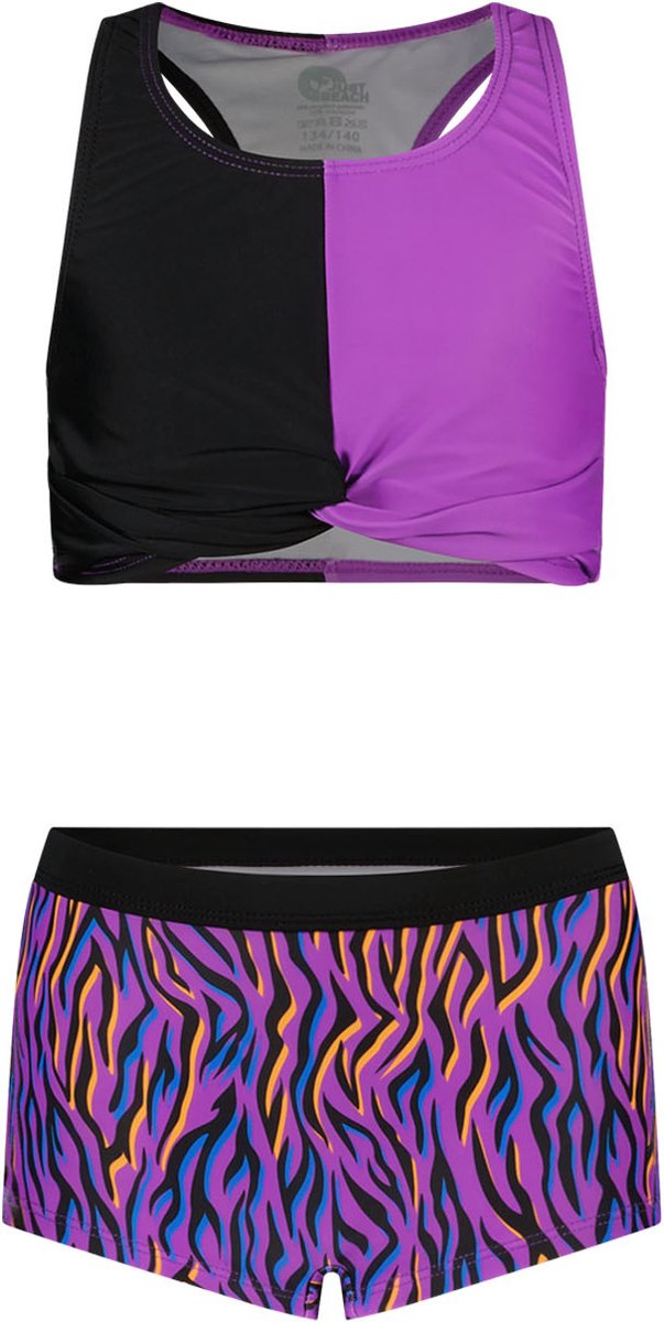 Just Beach J401-5012 Meisjes Bikini - Funky zebra - Maat 122-128