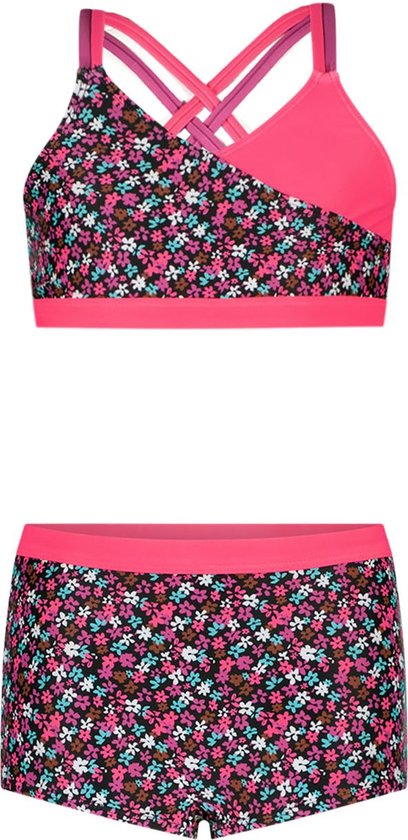 Just Beach J401-5018 Bikini Filles - Champ de fleurs - Taille 146-152