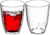 5Five Drinkglas Estiva - 8x - transparant - onbreekbaar kunststof - 380 ml