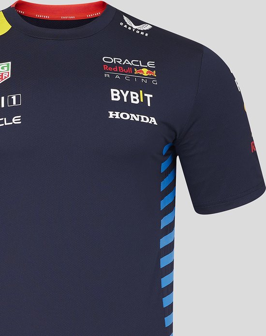 Oracle Red Bull Racing Teamline Shirt 2024 XL - Max Verstappen - Sergio Perez - Castore