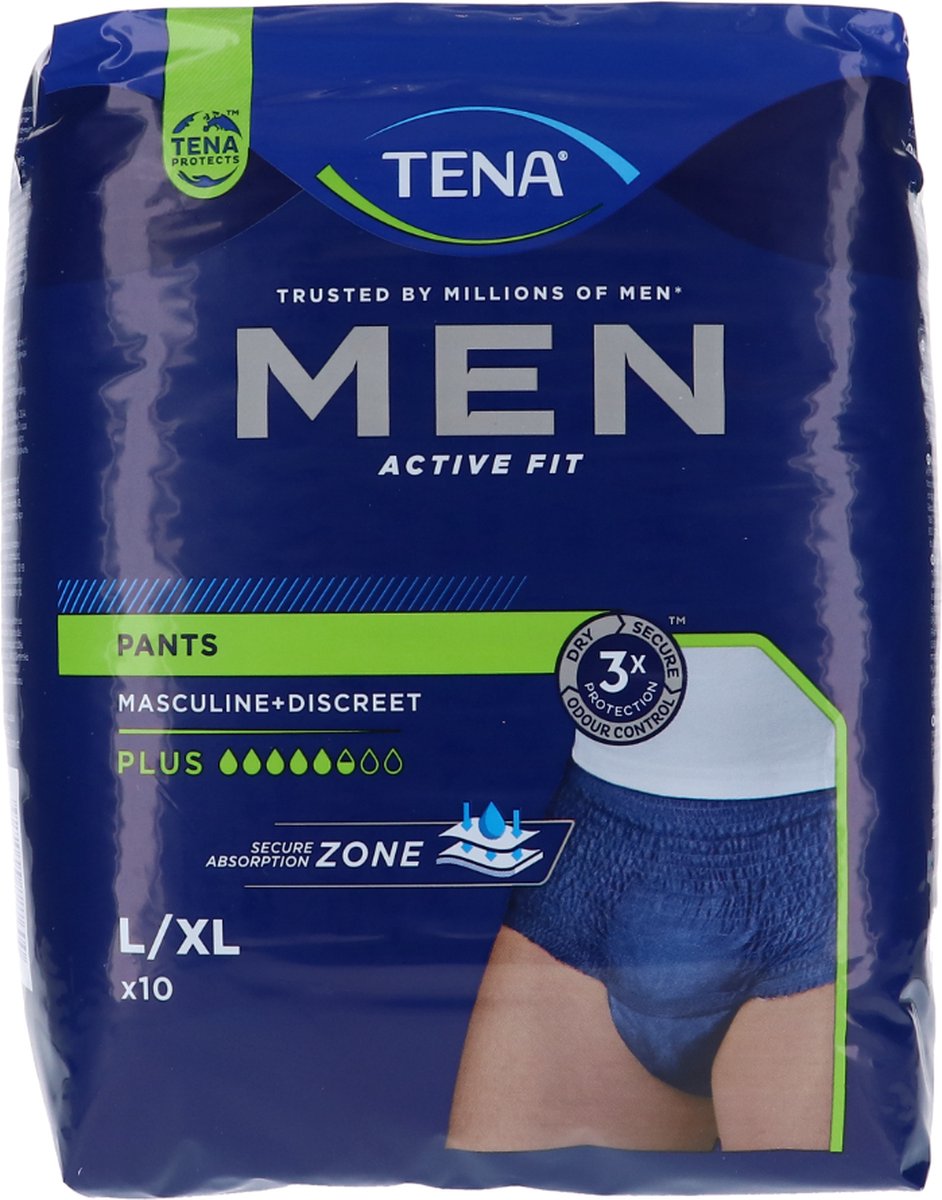 Goedkoopste Voordeelverpakking 4 X TENA Men Pants Plus - Large, 10st (772610