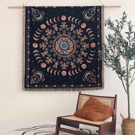 ABAKUHAUS Art Nouveau Tapijt, botanische Exotic, vlak Geweven Vloerkleed voor Woonkamer, Slaapkamer, Eetkamer, 120 x 180 cm, Wijze Groene Sepia