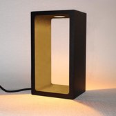 Artdelight - Tafellamp Corridor H 18 cm B 10 cm zwart