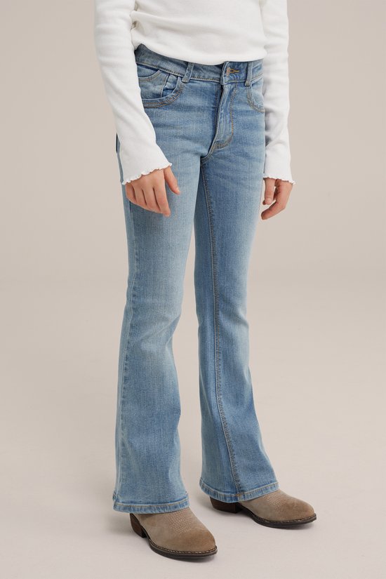 WE Fashion Meisjes flared jeans met stretch