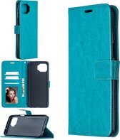 Portemonnee Book Case Hoesje Geschikt voor: Motorola Moto G 5G Plus -  turquoise