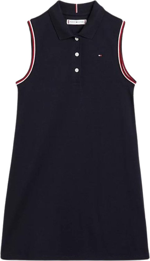 Tommy Hilfiger CLASSIC POLO DRESS Robe Filles - Blue - Taille 10