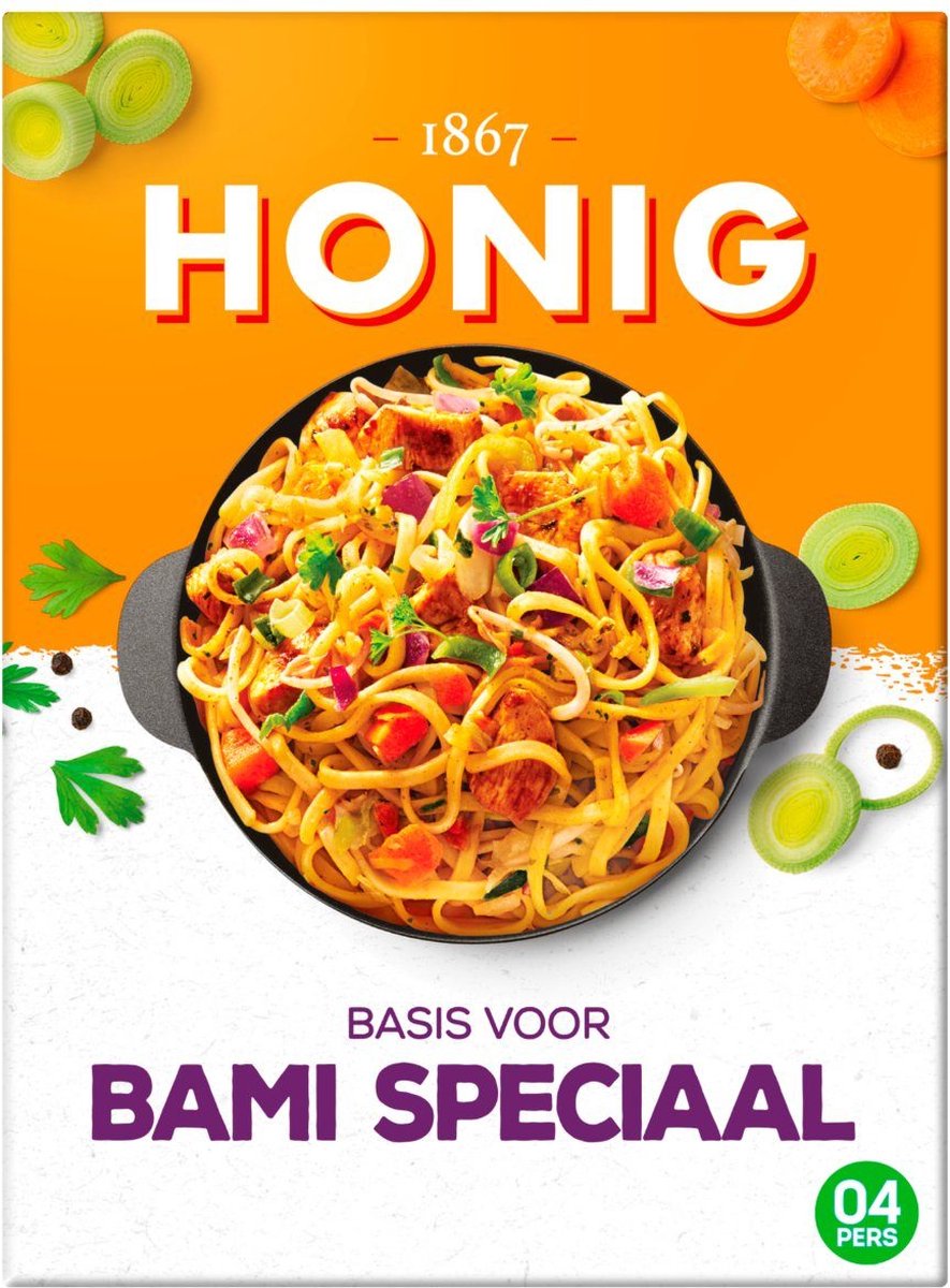 Goedkoopste Honig Mix voor bami speciaal 12 pakjes x 37 gram